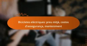 Bicicletes elèctriques: preu mitjà, costos d’assegurança, manteniment