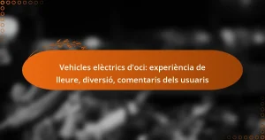 Vehicles elèctrics d’oci: experiència de lleure, diversió, comentaris dels usuaris